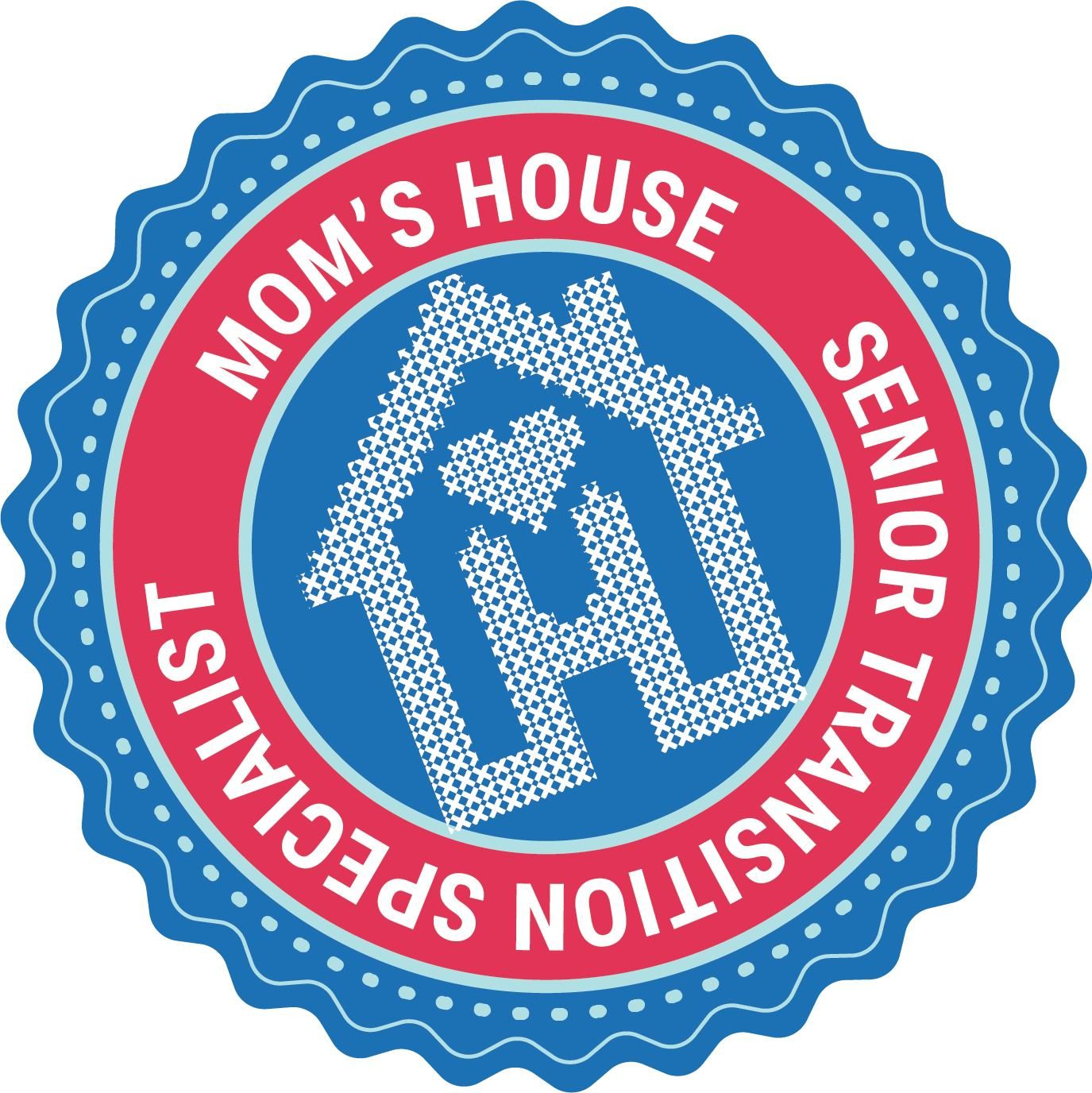 Mom's House Senior Transition Speciality Official Certification Logo.